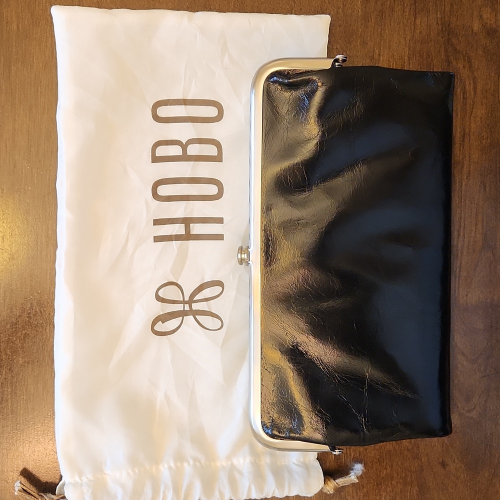 Hobo Black Lauren Wallet Clutch EUC